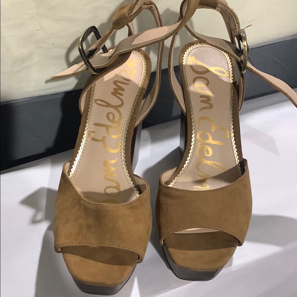 Sam Edelman Women's Brown Suede Sandals